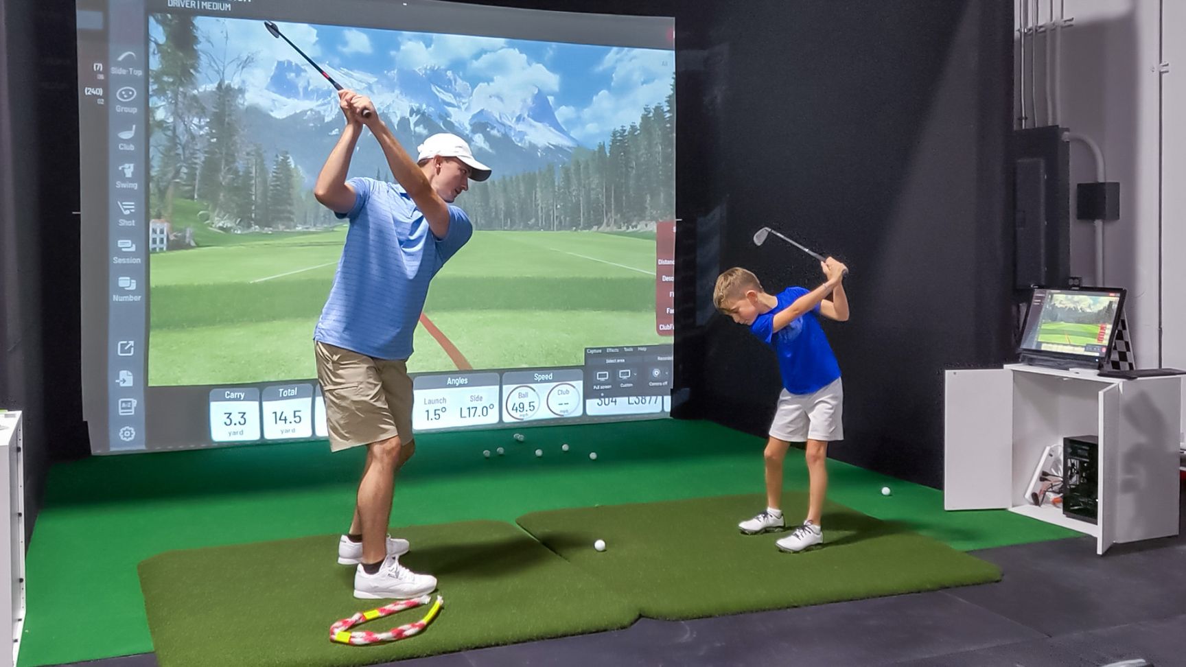 Coach Mike, PGA giving a lesson